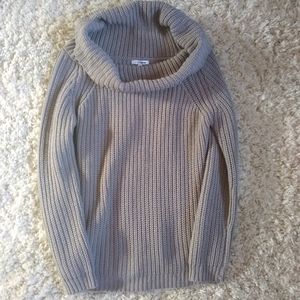 Gray cowl neck sweater